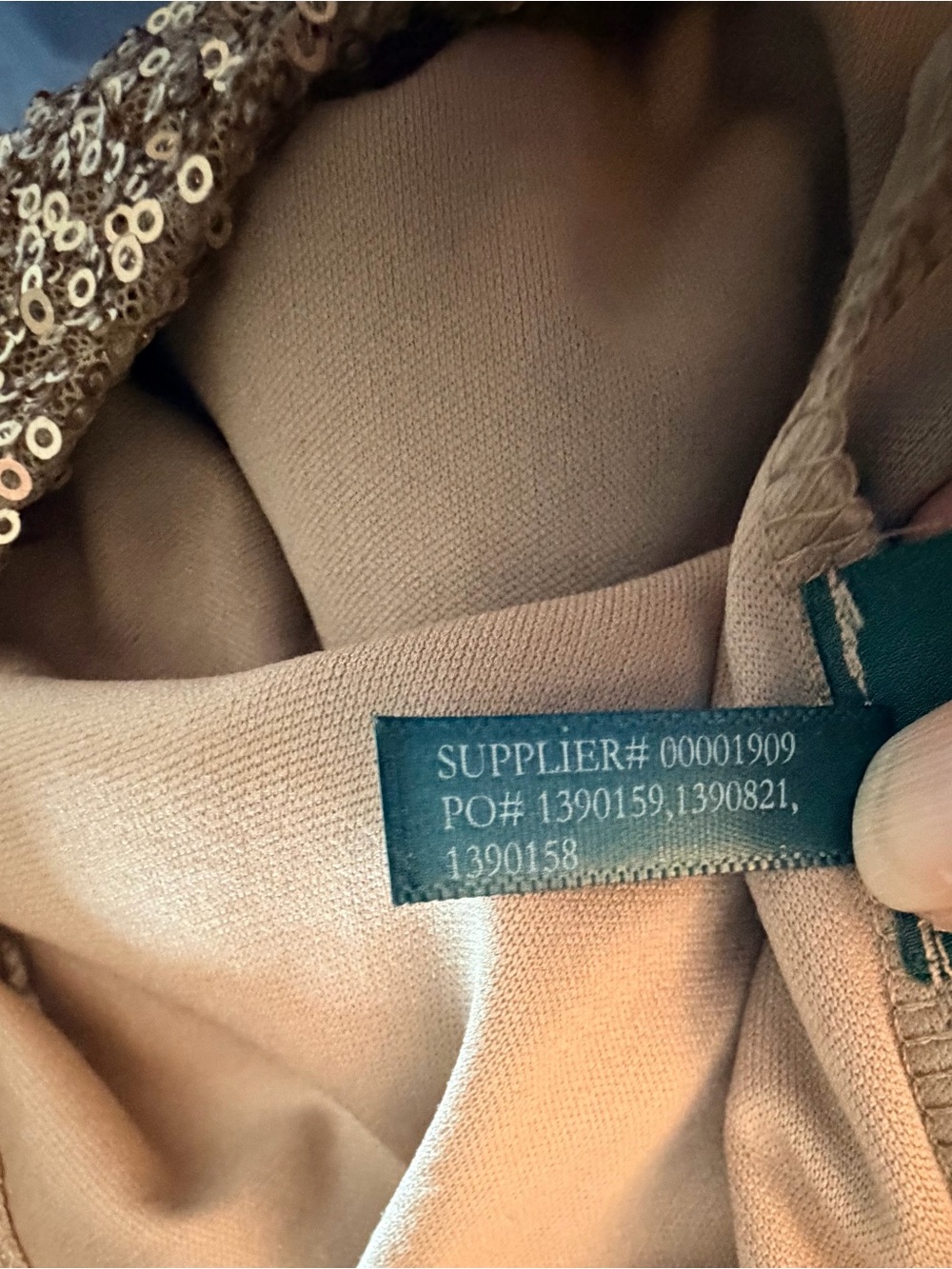 Ralph Lauren Gold Sequin Dress with Green Label size 4 - Picture 6 of 7